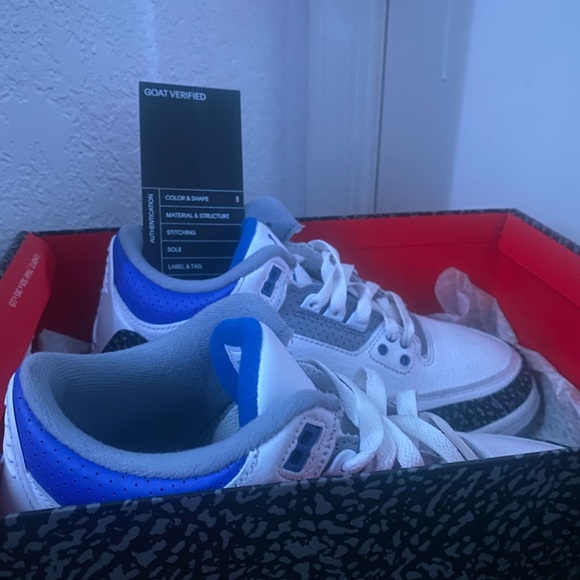 Jordan retro 3 racer blue 7y - Picture 3 of 3